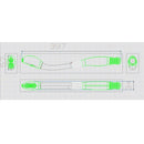 2 Pieces Bottom Wiper Handled Toilet Aid Obese Tool Paper Holder Bottom