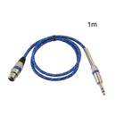 Nylon Braided  1/4 Jack 6.35mm Stereo Male to XLR Female Microphone Cable