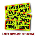 Please Be Patient Student Driver Magnet Sign Vehicle Bumper Magnet - Car Ve