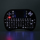 M2S Air Mouse English Mini Wireless Backlit Keyboard Remote with Touchpad