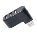 Creative 3-Port USB 2.0 180 Degree Rotatable Hub Splitter USB Data Transfer