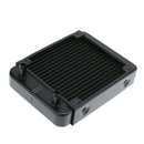 1Pc 120mm 18 Tubes Aluminum Computer Water Cooling Radiator Heat Sink Part