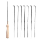 DIY Wooden Handle Felting Needles Stitch Weaving Crochet Pin Sewing Tools