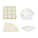 4Pcs Assorted Sizes Hard Plastic Ruler for Sewing Quilting Patchwork Tools