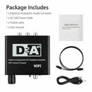 Optical Coaxial Digital to Analog Audio Converter RCA 2019 AUX Jack Adapter U3D9