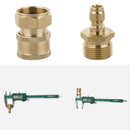 2 x Brass Garden Hose Connector M22 Male to M22 Female Pressure Washers Parts