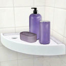 Bathroom Triangular Shower Shelf Corner Bath Storage Holder Organizer Rack White