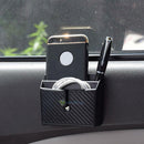 Car Vehicle Air Box Organizer Phone Storage Pocket Bag Holder Accessories Black