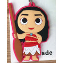 Moana 2 Sides Soft Rubber Keychain Maui Hook Pendant Keychain Kid Gift