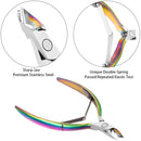 Cuticle Trimmer with Cuticle Pusher Chameleon Cuticle Nipper Clipper Cutter