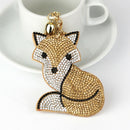 Diamante Animal Eye Pendant Metal Keyring Bag Decoration Size 2--9.5x6.5x1cm