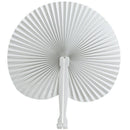 12Pcs/Set White Circular Paper Fan White Paper Folding Advertising Group Di F6A1