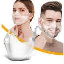 5 PCS Foldable Transparent Face Shield Reusable Safety Mouth Cover Visor