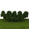 20 Tree Models Train Railway Wargame Diorama Scenery Lanscape 1/75-200 Green