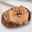 Pet Dog Puppy Cat Gray Bed House Nest Mat Pad Cozy Soft Warm Fleece