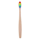 10pcs Soft Rainbow Head Bamboo Toothbrushes Oral Care Teeth Whitening Tools A
