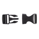 7Pcs Plastic Side Release Squeeze Buckles for 2cm Webbing Strap Black N8W4