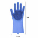 Roll over image to zoom in Magic Dishwashing Gloves with scrubber, Silicone