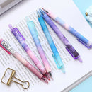 2X(6Pcs/Set New Night Star Gel Pens Speed Dry Suit Press Neutral Signature