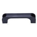 2 PCS D Shape Plastic Furniture Pull Handle Black H7W7