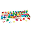 Children's Toys Kids Digital Letter Color Cognition Puzzle Baby Early Learn V6T1