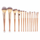 13pcs Foundation Blending Powder Eyeshadow Contour Concealer Blush Brushes