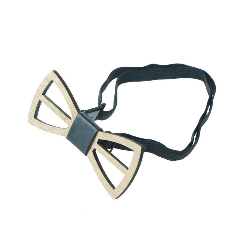 1pc Handmade Wood Bow ties Butterfly Ties Men Hollow out Wooden bow tie Hn