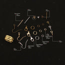 Earring Hooks 995Pcs Earring Repairring Making Supplies Set,Multiple Types in 24