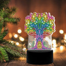 Special Shaped Diamond Painting Light DIY Colorful Tree Embroidery LED Lamp