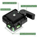 Tripod Ball Head Adapter Quick Release Plate For Canon  Sony Camera