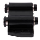 Black Plastic Metal Double Magnetic Press Head Door Catch Latch 6.7cm Width J2B9