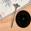 1X Luminous Night Flower Bookmark Label Read Maker Feather Mark Stationery 173C