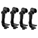 Pack of 4 Drum Rim Microphone Clip Clamp Stage Performance Accessory