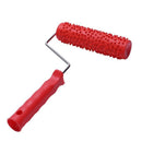 7inch Embossed Raindrop Painting Roller with Plastic Handle for Wall Decora