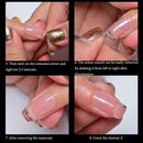 Extension Gel Kits Nail Art French Tip Crystal UV Gel Slice Brush (Set 2) A