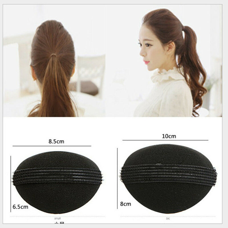 Pack of 2 Volume Bouffant Beehive Shaper Bump Foam Hair Styler Clip Comb Insert