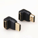 HDMI Male to Female Angle Port Saver Adapter Connector 90 or 270 Degree Cmple