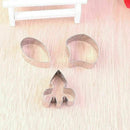 3pcs/Set STAINLESS Steel Cookie Biscuit Pastry Fondant Cake Orchid N0Q6 W3E3