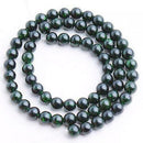 6mm Green Goldstone Round Loose Beads 14 inch