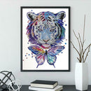 5D DIY Special Shaped Diamond Painting Tiger Butterfly Embroidery Craft Kit