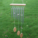 Lucky Metal Wooden White Wind Chime Garden Household Decor Birthday Gift