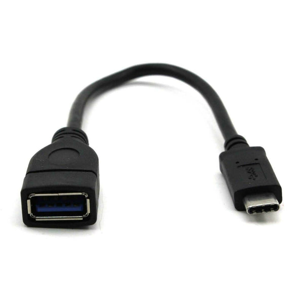 22CM Black USB 3.1 Data Cable Type-C Male to USB 3.0 Type-A Female OTG Converter