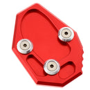 Red Side Stand Enlarge Kickstand Extension Pad For YAMAHA MT-07 14-15