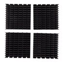 4 Pieces Black Aluminum Heat Sink Cooling Fin Cooler 40mmx40mmx11mm U7W2