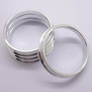 4Pcs Aluminum Centric Spigot Hub Rings Wheel Spacer Set 67.1mm ID To 73.1Mm