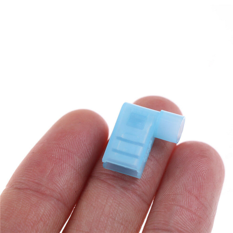 40pcs 90 Degree Nylon Insulated Female Push On Wire Terminal Connector Kw