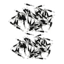 100pcs Metal Fishing Rolling Swivels Fast Link Quick-Change Snap Connector 1.2cm