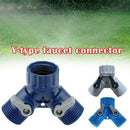 Two-way Garden Hose 3/4" Water Tap Splitter Connector Y Control Water Valve New/