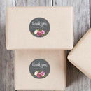 500Pcs Round Floral Flower Thank You Seal Stickers DIY Gifts Package Label SEAU