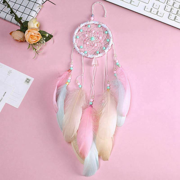 Wind Chimes Dream Catcher Handmade Gifts Dreamcatcher Feather Pendant Creat